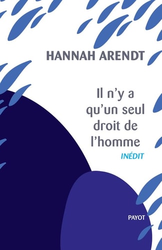 IL NY A QUUN SEUL DROIT DE LHOMME, de Hannah Arendt | portada del libro