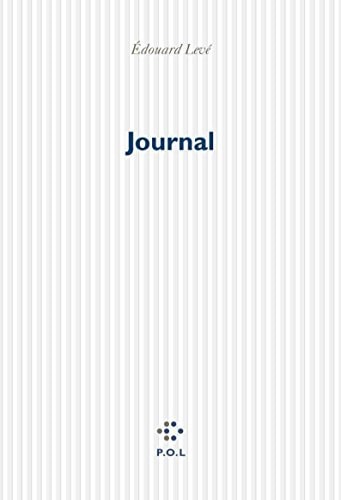 JOURNAL, de Edouard Levé | portada del libro