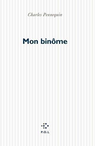 MON BINOME, de Charles Pennequin | portada del libro
