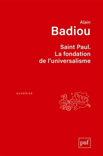 Saint Paul, de Alain Badiou | portada del libro
