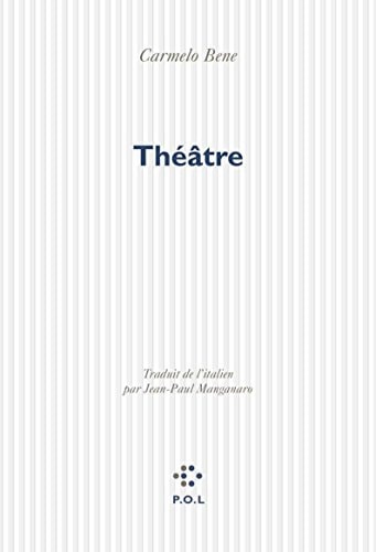 THEATRE, de Carmelo Bene | portada del libro