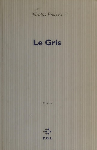 LE GRIS, de Bouyssi | portada del libro