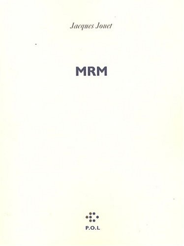 MRM, de Jacques Jouet | portada del libro