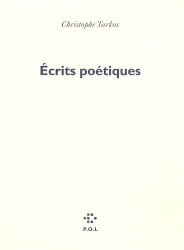 ECRITS POETIQUES, de Tarkos | portada del libro
