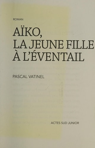 AØKO LA JEUNE FILLE A LEVENTAIL, de Pascal Vatinel | portada del libro