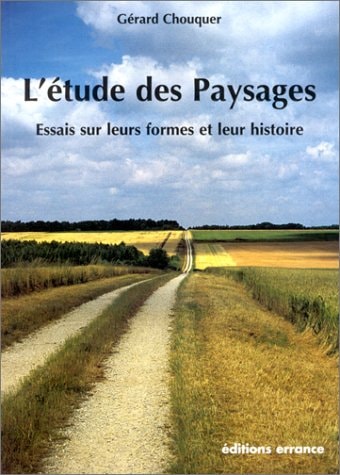 ETUDE DES PAYSAGES, de Chouquer | portada del libro