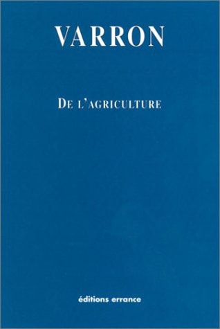DE L'AGRICULTURE, de Varron | portada del libro