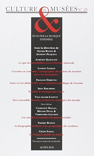 REVUE CULTURE ET MUSEES N 25, de Olivier Roueff | portada del libro