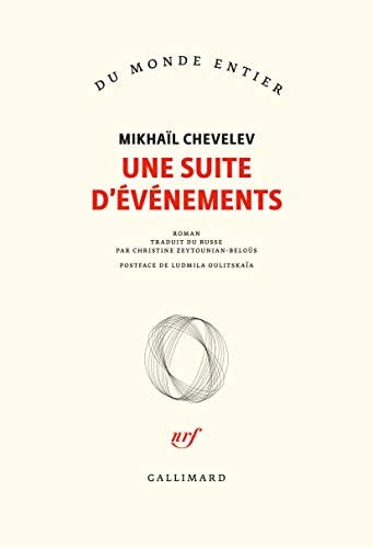 UNE SUITE D'EVENEMENTS, de Mikhaïl Chevelev | portada del libro
