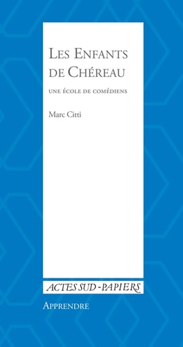 LES ENFANTS DE CHEREAU, de Marc Citti | portada del libro