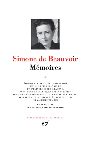 MEMOIRES T2, de Simone de Beauvoir | portada del libro