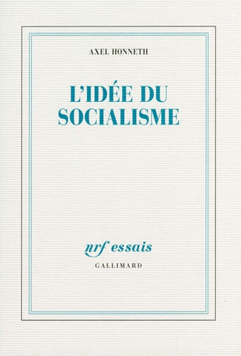 L'IDEE DU SOCIALISME, de Axel Honneth | portada del libro
