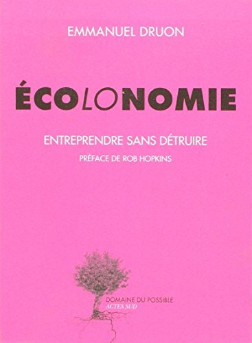 ECOLONOMIE, de Emmanuel Druon | portada del libro