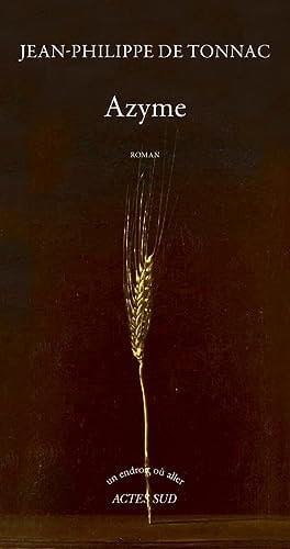 AZYME, de Jean-Philippe de Tonnac | portada del libro