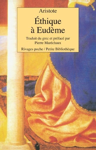 ETHIQUE A EUDEME, de Aristote | portada del libro