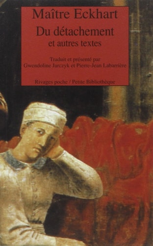 DU DETACHEMENT, de Johannes Eckhart | portada del libro