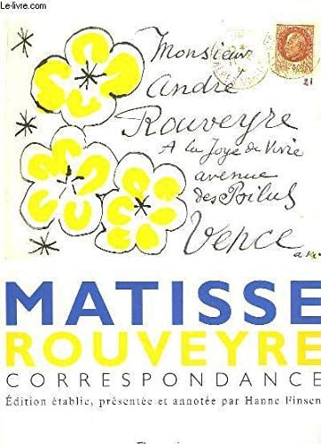 ORRESPONDANCE, de MATISSE#ROUVEYRE HENRI#ANDRE | portada del libro
