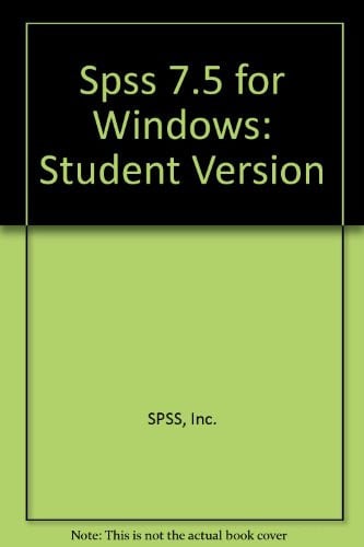 SPSS 7.5 WINDOWS STUDENT VERSION, de DISKETTES | portada del libro