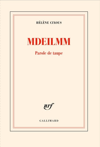 MDEILMM, de Hélène Cixous | portada del libro