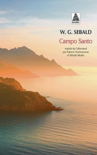 CAMPO SANTO, de Winfried Georg Sebald | portada del libro