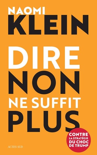 DIRE NON NE SUFFIT PLUS, de Naomi Klein | portada del libro