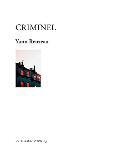 CRIMINEL, de Yann Reuzeau | portada del libro