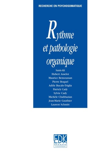 RYTHME ET PATHOLOGIE ORGANIQUE, de SAMI-ALI MAHMOU | portada del libro