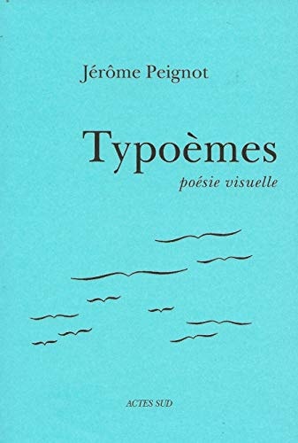 TYPOEMES, de Jérôme Peignot | portada del libro