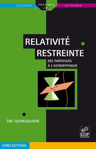 RELATIVITE RESTREINTE, de GOURGOULHON ERI | portada del libro