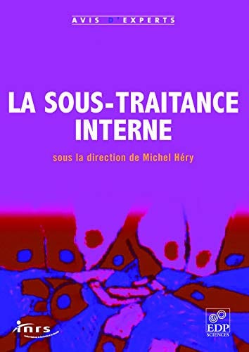 SOUS-TRAITANCE INTERNE LA, de HERY MICHEL | portada del libro