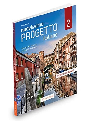 NUOVISSIMO PROGETTO ITALIANO 2 GUIDA + DVD, de Varios autores | portada del libro