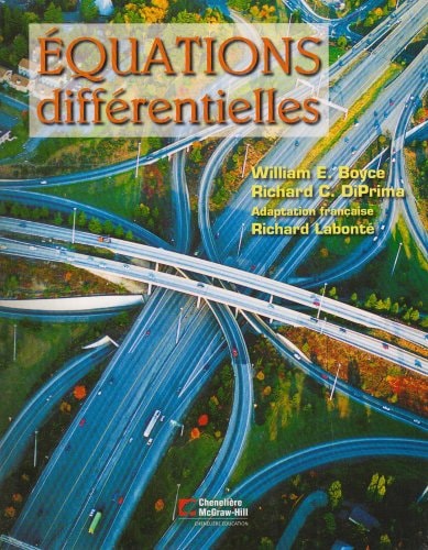 EQUATIONS DIFFERENTIELLES, de William E. Boyce | portada del libro