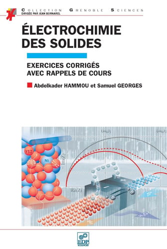 EXERCICES CORRIGES ELECTROCHIMIE DES SOLIDES, de HAMMOU ABDELKAD | portada del libro