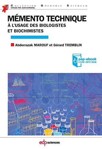 MEMENTO TECHNIQUE A LÆUSAGE DES BIOLOGISTES, de MAROUF ABDERRAZ | portada del libro