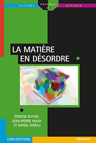 MATIERE EN DESORDRE LA, de GUYON ETIENNE | portada del libro