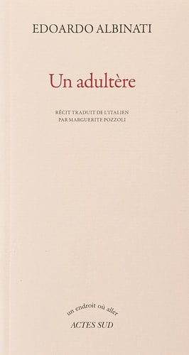 UN ADULTERE, de Edoardo Albinati | portada del libro