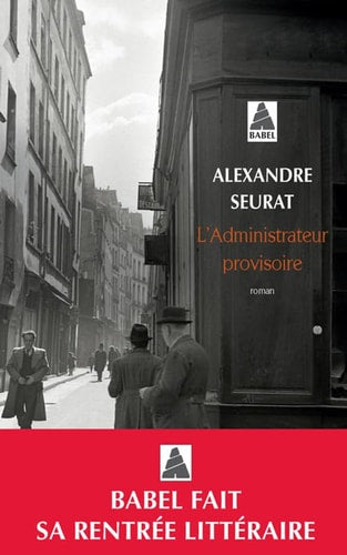 LADMINISTRATEUR PROVISOIRE, de Alexandre Seurat | portada del libro