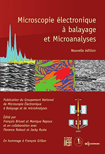 MICROSCOPIE ELECTRONIQUE A BALAYAGE ET MICROANALYSES, de BRISSET FRANCOI | portada del libro