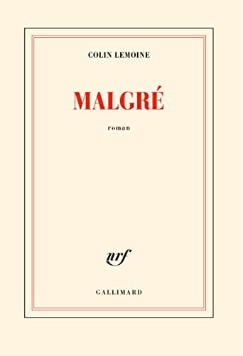MALGRE, de Colin Lemoine | portada del libro