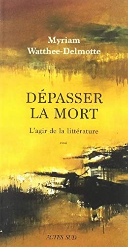DEPASSER LA MORT, de Myriam Watthée-Delmotte | portada del libro