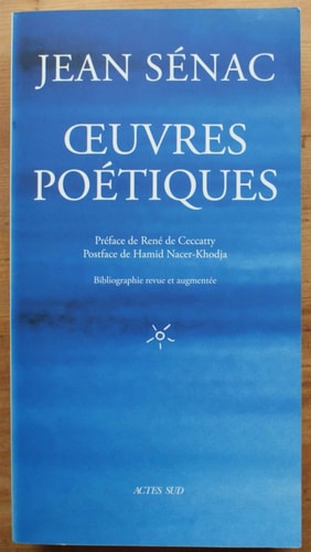 OEUVRES POETIQUES, de Jean Sénac | portada del libro