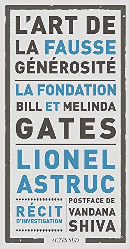 LART DE LA FAUSSE GENEROSITE, de Lionel Astruc | portada del libro