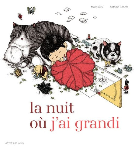 LA NUIT OU JAI GRANDI, de Marc Rius | portada del libro