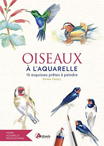 OISEAUX A L'AQUARELLE, de FAUL EMMA | portada del libro