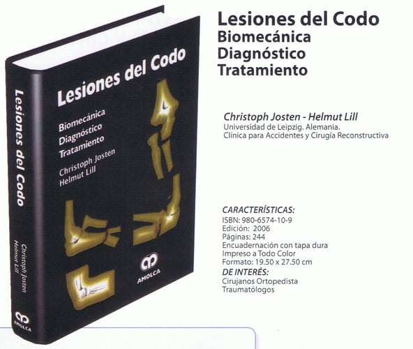 JOSTEN LESIONES DEL CODO | portada del libro
