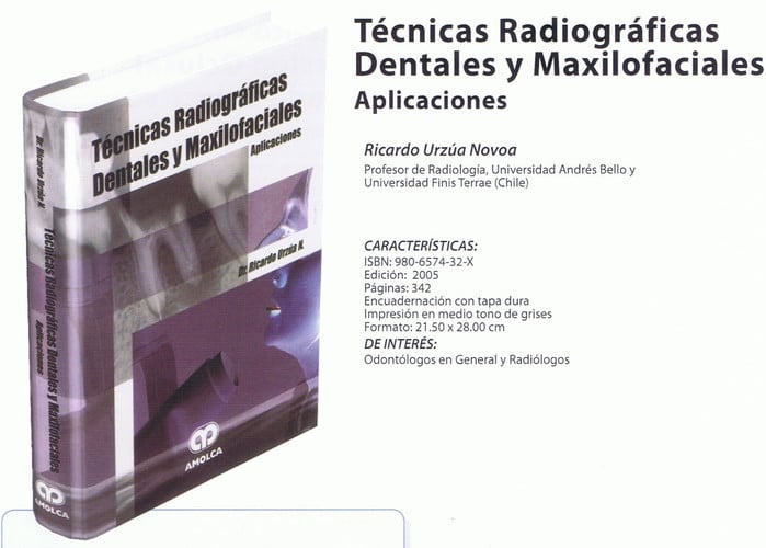 URZUA TECNICAS RADIOGRAFICAS DENTALES Y MAXILOFACIALES APL, de URZUA R. | portada del libro