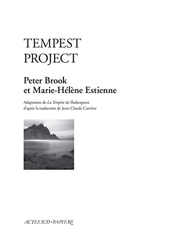 TEMPEST PROJECT, de Peter Brook | portada del libro
