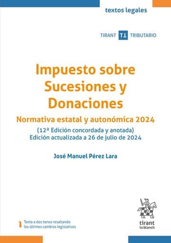 IMPUESTOS SOBRE SUCESIONES Y DONACIONES, de PEREZ LARA | portada del libro