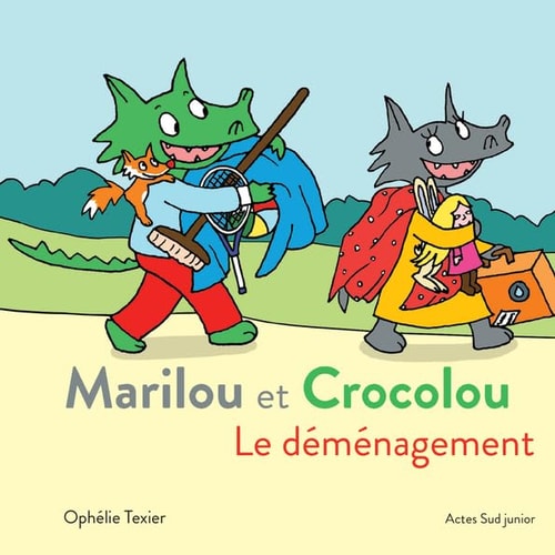 MARILOU ET CROCOLOU LE DEMENAGEMENT, de Ophélie Texier | portada del libro