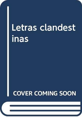 Letras Clandestinas. 1939-1976, de Mártinez Martín | portada del libro